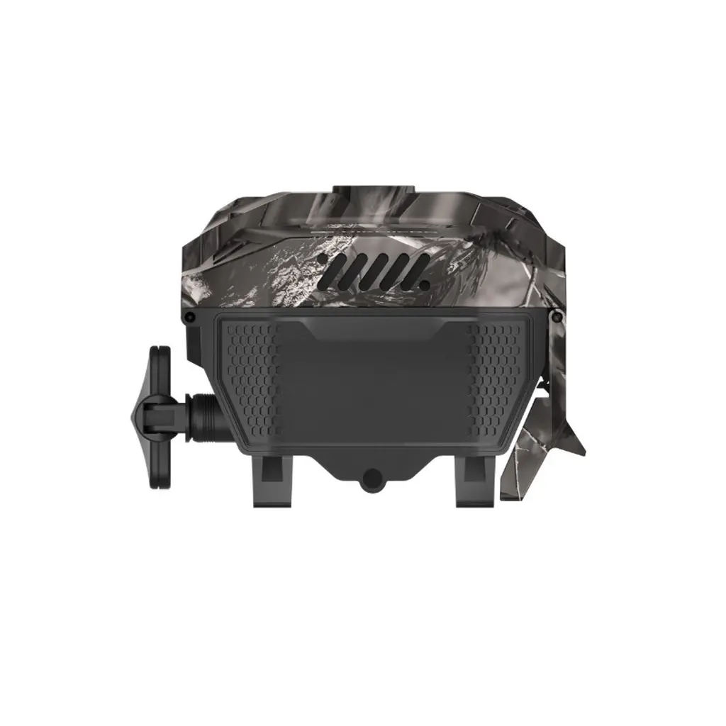 HIKMICRO Funk-Wildkamera T16 Unteransicht mit Antennenanschluss und geöffnetem Gehäuse