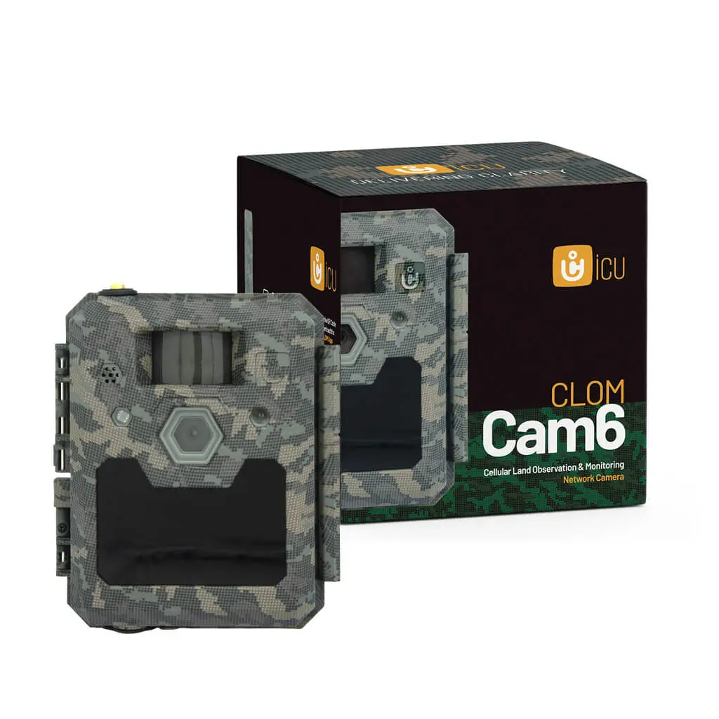 ICU CLOM Cam 6 LTE Wildkamera mit Originalverpackung Produktansicht