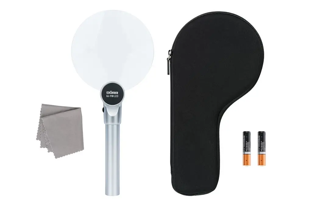Dörr LED Leuchtlupe LL-110 Alu silber