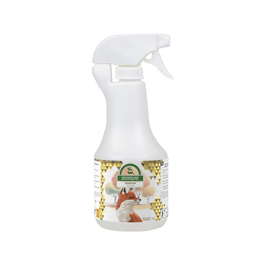 Weisskirchen Wildlockmittel Fuchslockmittel (500 ml) | Frontansicht der Sprühflasche