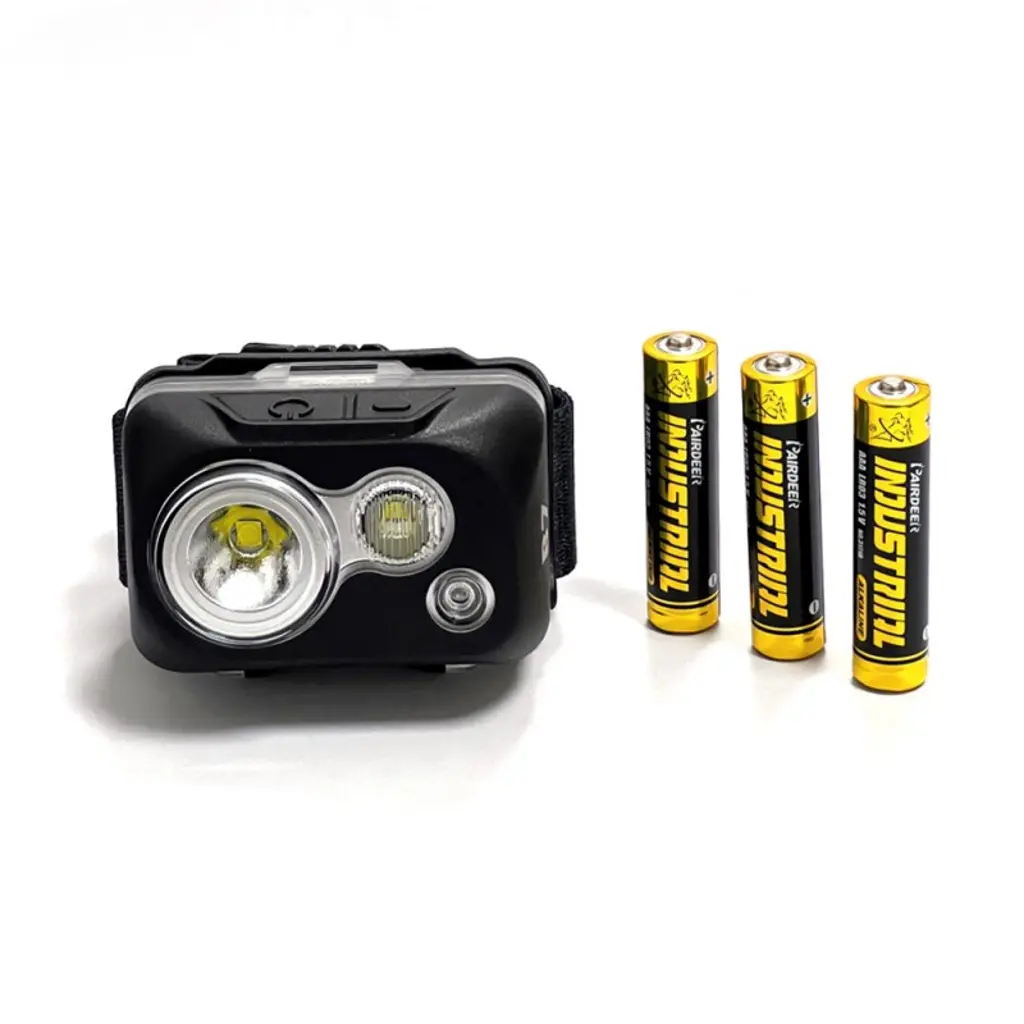 SPERAS B7(B) Stirnlampe mit 3x AAA-Batterien als Dual-Fuel-Option