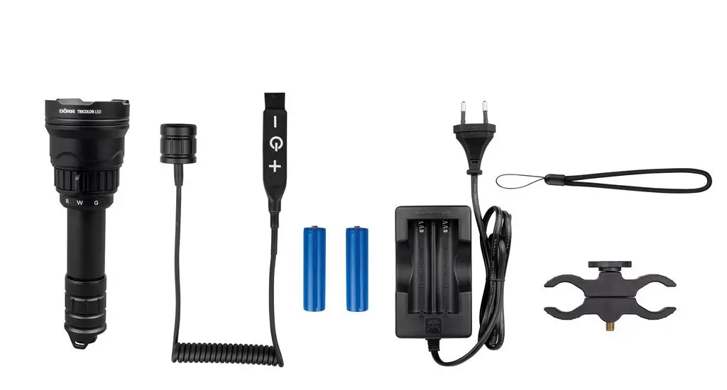 DÖRR LED Jagd Zoom Taschenlampe Tricolor Set