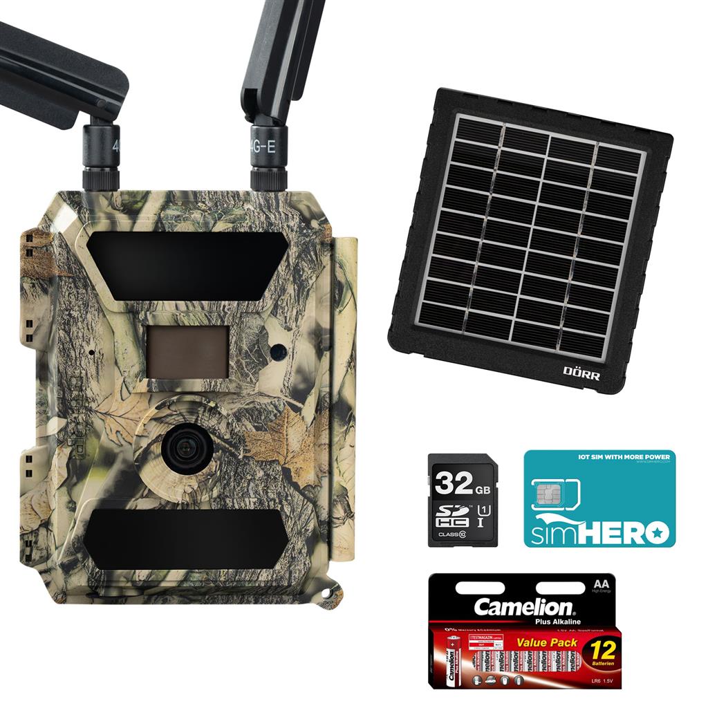DÖRR SnapShot Cloud 4G simHERO Solar-Kit 32GB