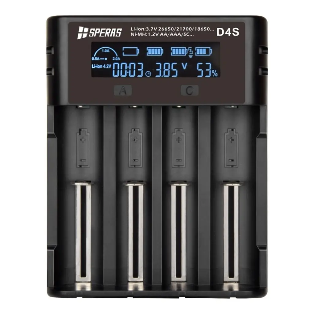 SPERAS D4S LCD Ladegerät