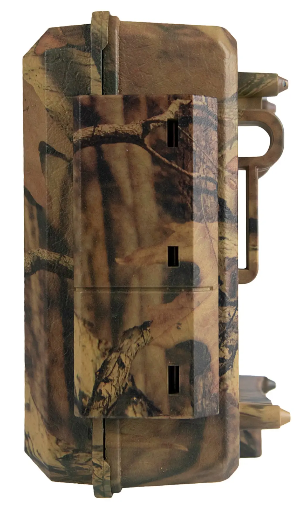 ICU CLOM EasyCam LTE Wildkamera Seitenansicht mit Tarngehäuse