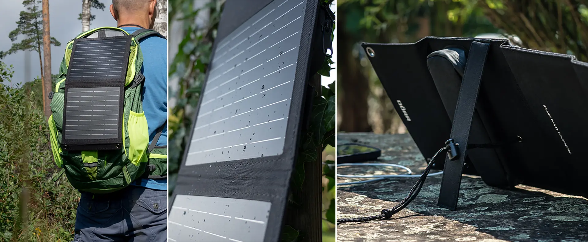 Solar Panel PB-10000 mAh im Einsatz