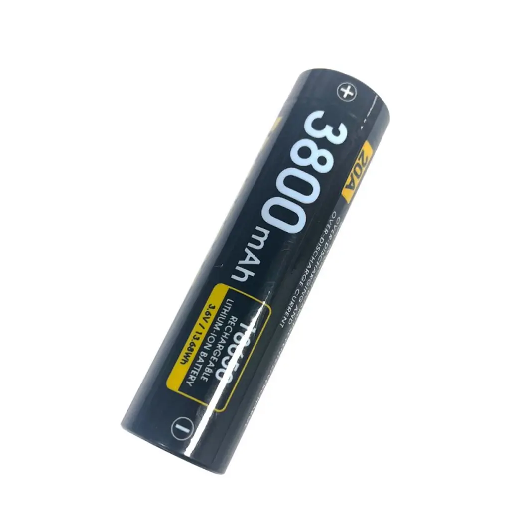 SPERAS PB38 18650 Li-Ion-Akku 3800 mAh in schräger Seitenansicht