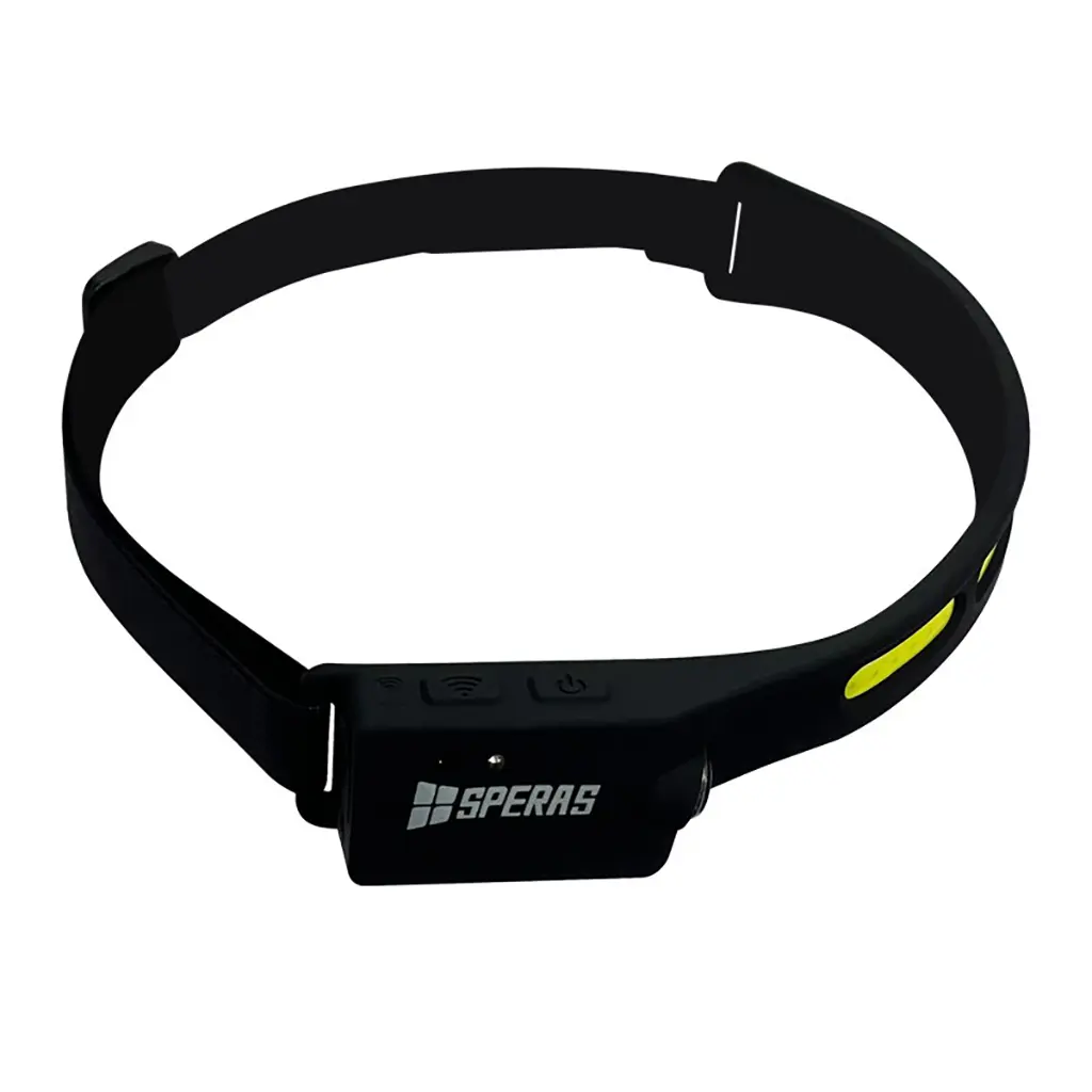 Speras B47-L1 Stirnlampe mit elastischem Stirnband und Sensorsteuerung