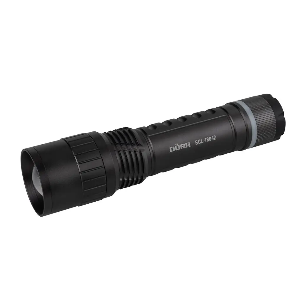 Dörr LED Zoom Taschenlampe SCL-18042 mit Ladestation