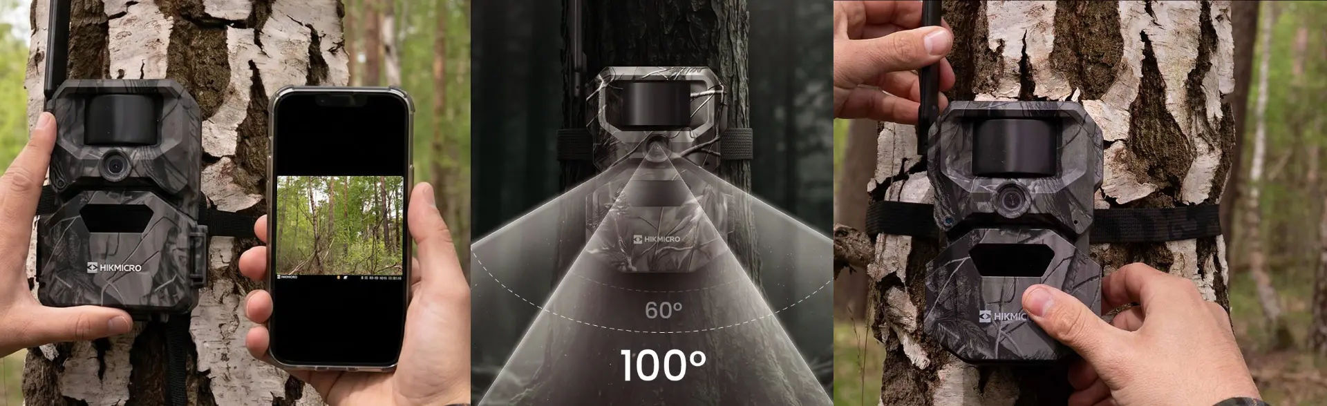 HIKMICRO Funk-Wildkamera T16 | 60&deg;/100&deg; Sichtfeld und 4G