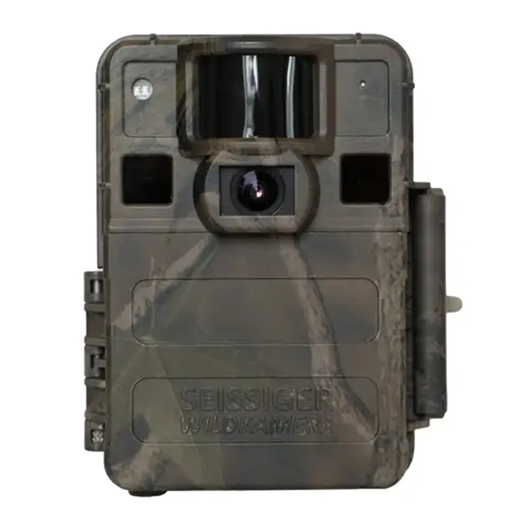 SEISSIGER Wildkamera Mini-Cam in Camouflage, Frontalansicht der Wildkamera