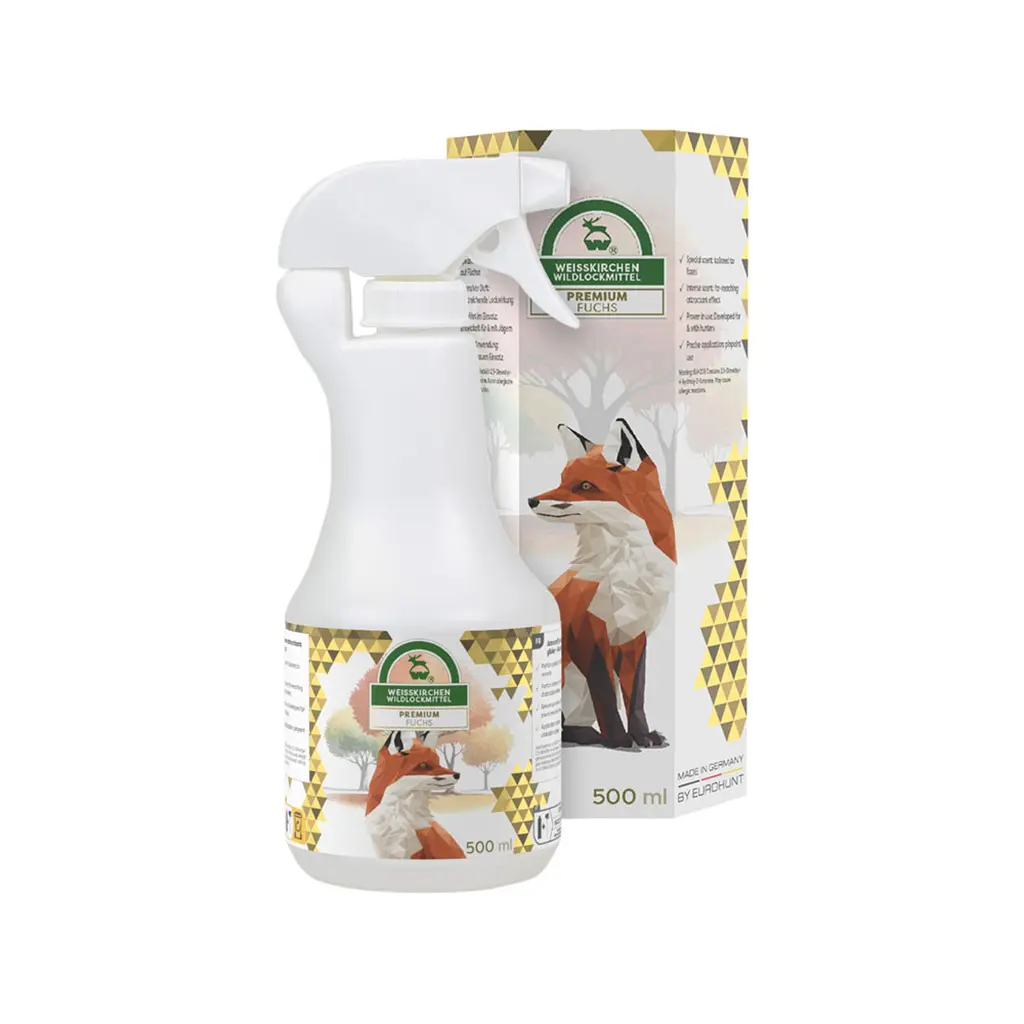 Weisskirchen Wildlockmittel Fuchslockmittel (500 ml) | Sprühflasche mit Produktverpackung