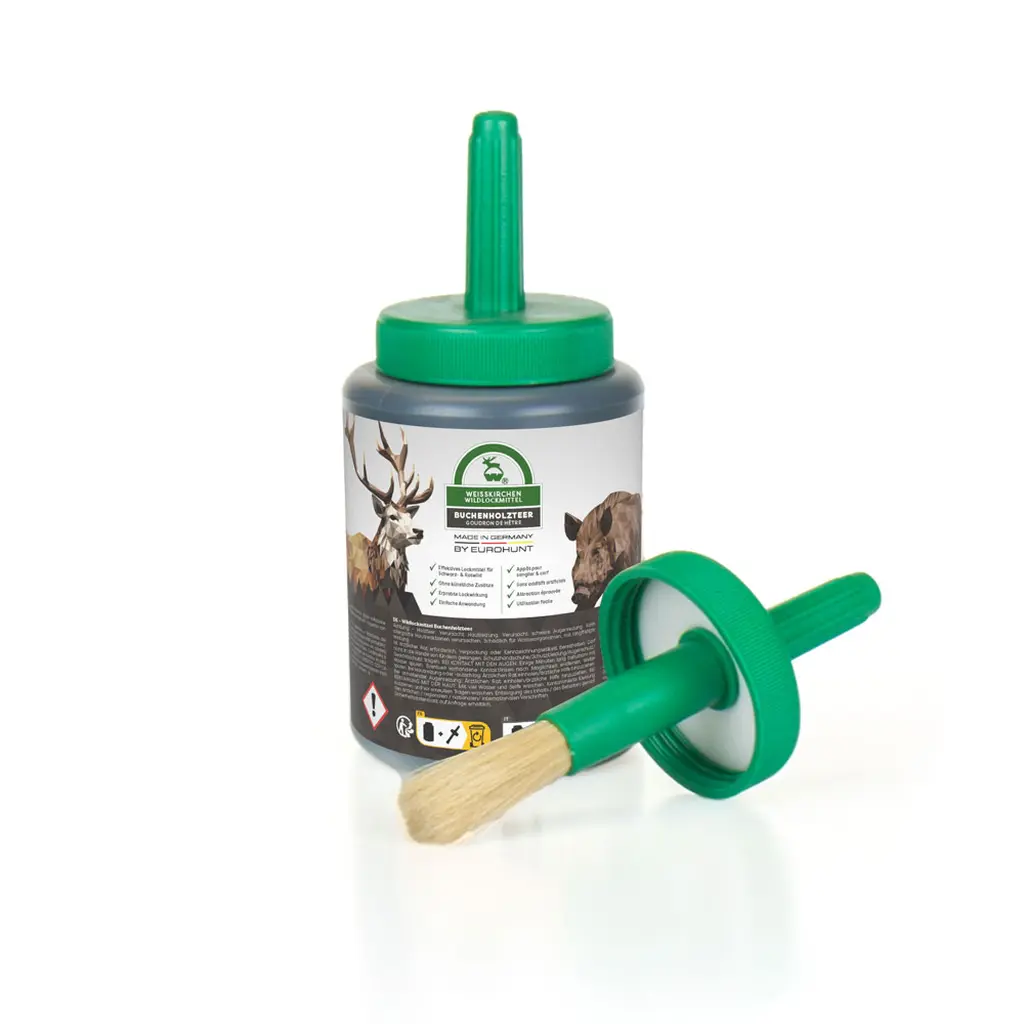 Weisskirchen Wildlockmittel Buchenholzteer 500 g mit Pinsel