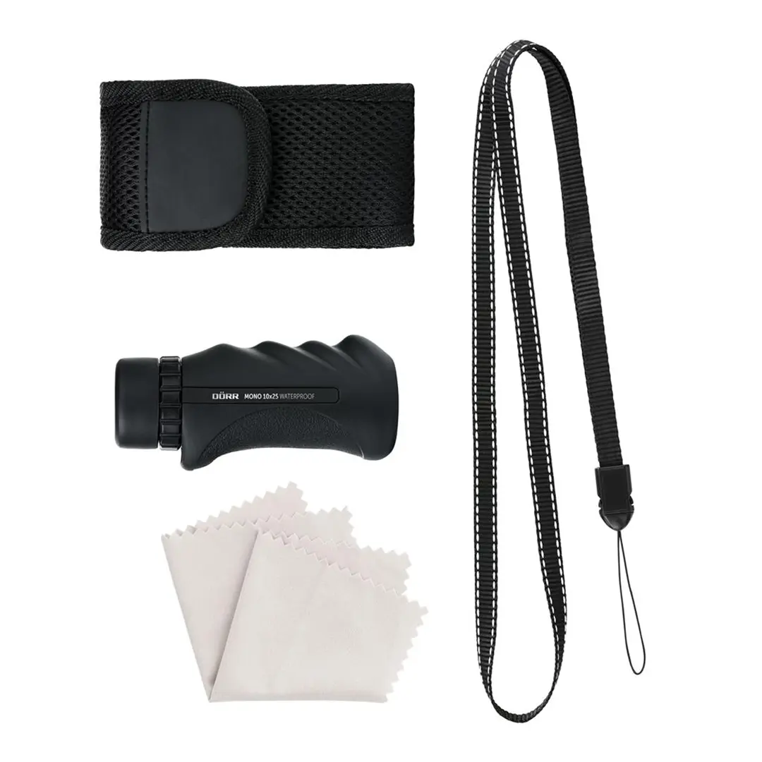Dörr Monokular 10x25 wasserdicht schwarz
