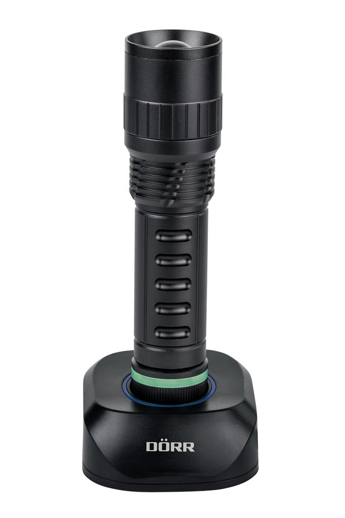 Dörr LED Zoom Taschenlampe SCL-18042 mit Ladestation