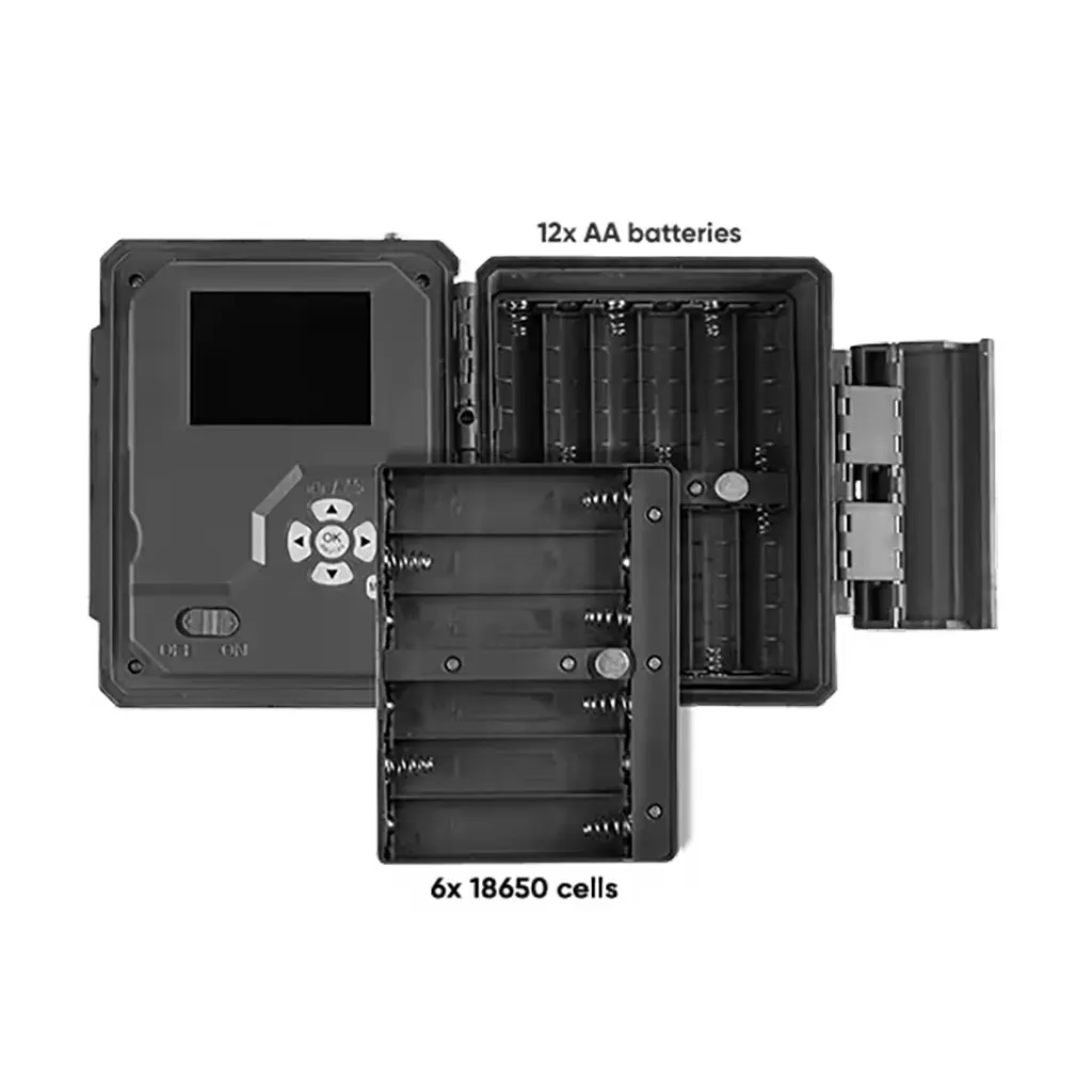 ICU CLOM EasyCam LTE Wildkamera Batteriefach für 12 AA Batterien oder 6x 18650 Akkus