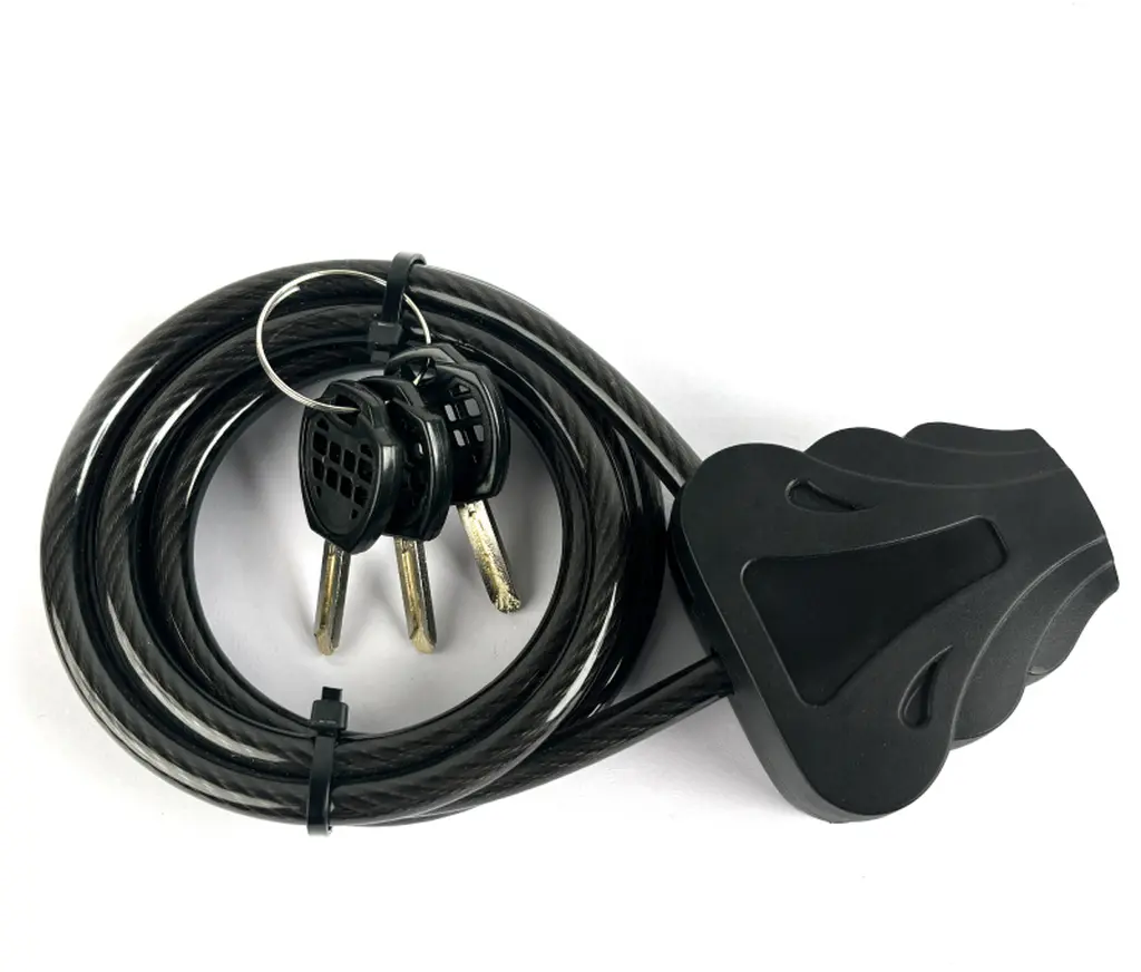 BRAUN Stahlkabelschloss 180 cm (ø8 mm) für Wildkameras mit Schloss und 3 Schlüsseln