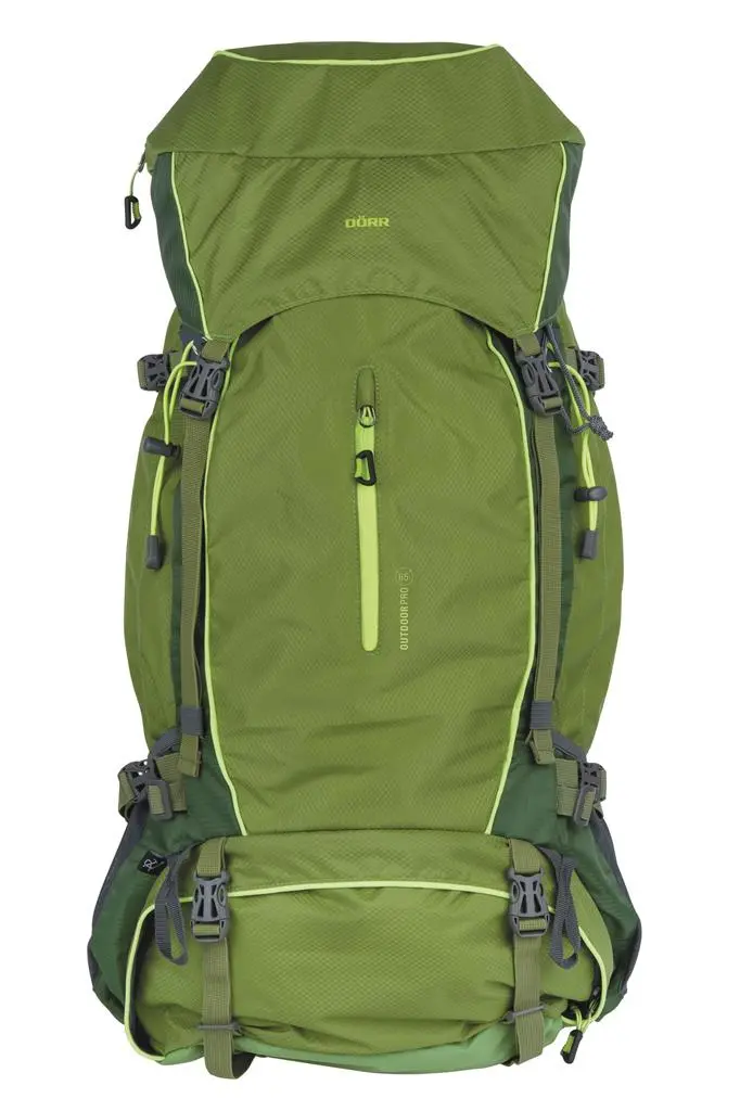 Rucksack Outdoor Pro 65 + Pro 15 grün