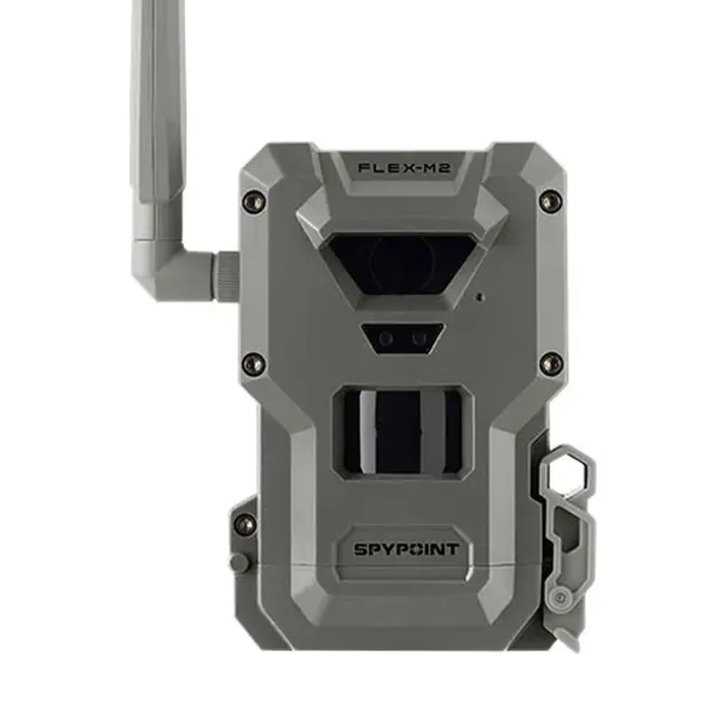 SPYPOINT FLEX-M2 LTE Wildkamera | Frontansicht mit Antenn