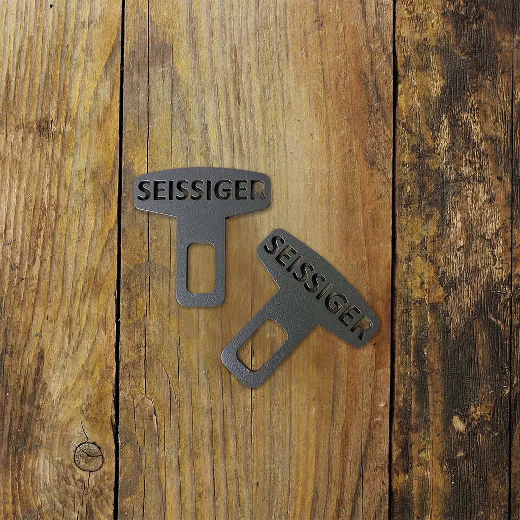 SEISSIGER Anschnaller-Set – Robuste Gurtadapter aus Stahl für den Revier-Einsatz SEISSIGER Anschnaller-Set, 2er Set Gurtadapter aus Stahl in tarnoliv