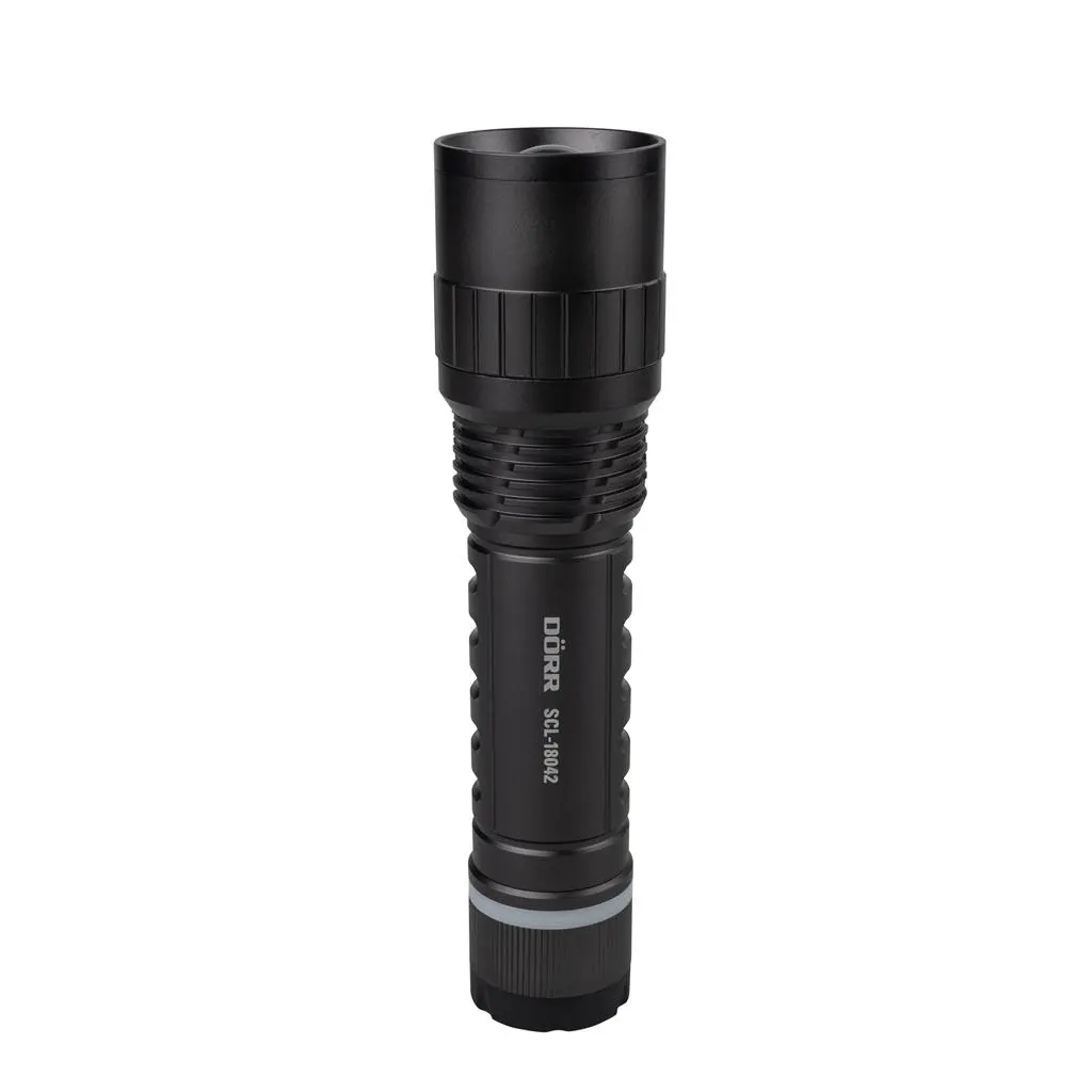 Dörr LED Zoom Taschenlampe SCL-18042 mit Ladestation