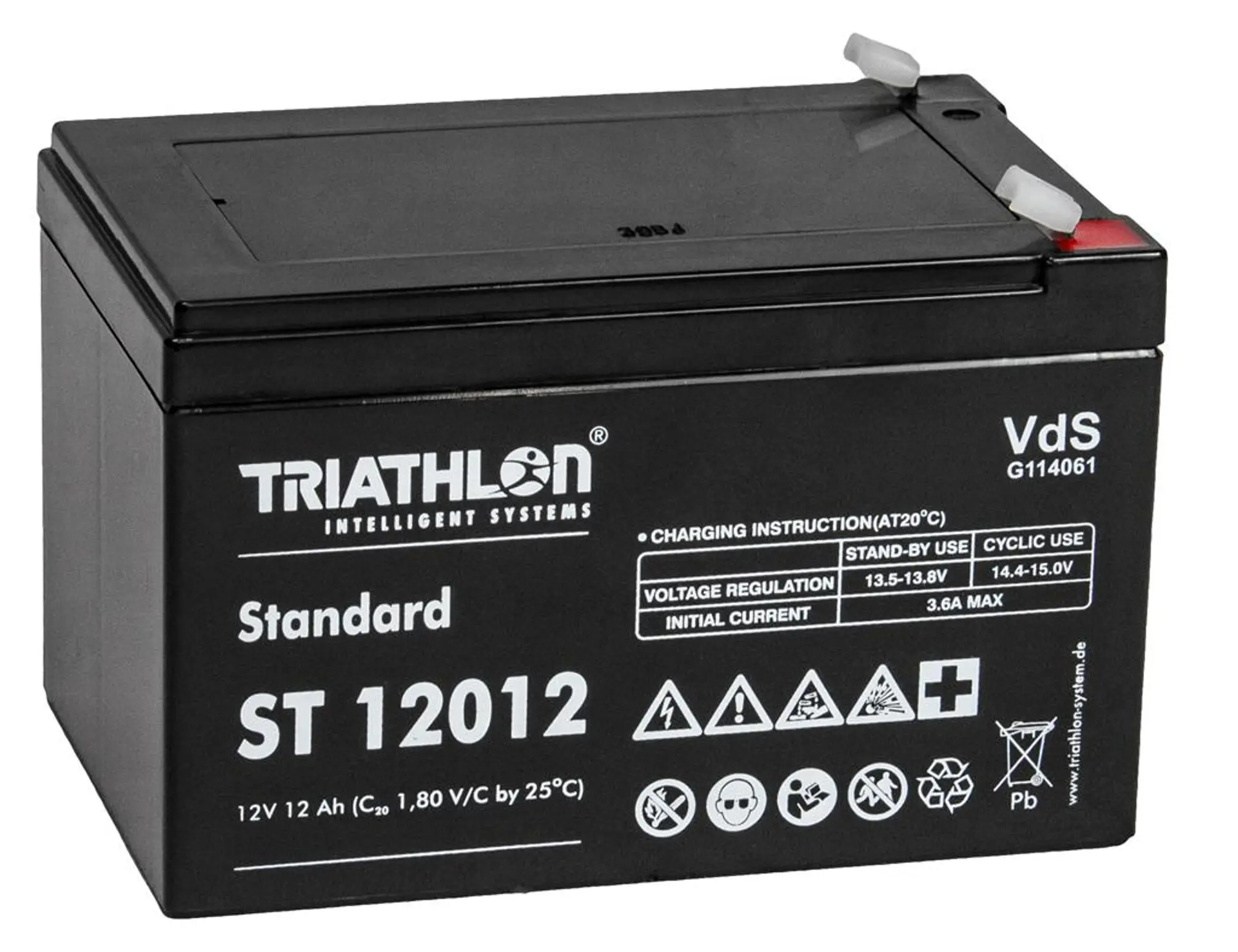 TRIATHLON® Blei Akku 12V/12Ah für Wildkameras, SnapShot 4G