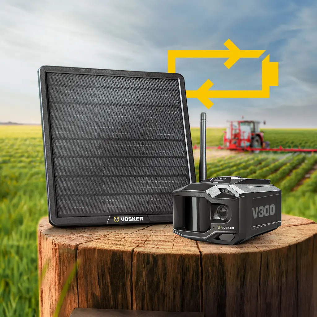 VOSKER V300 Ultimate Überwachungskamera mit Solar Power Bank für autarke Stromversorgung im Außeneinsatz
