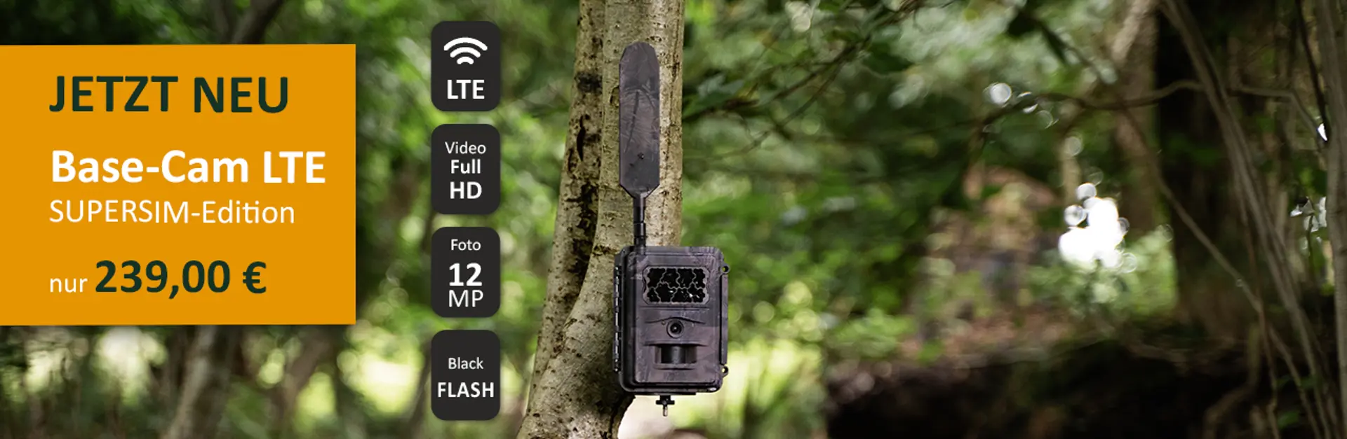 SEISSIGER Wildkamera Base-Cam LTE SUPERSIM-Edition LTE Funk-Wildkamera SEISSIGER Wildkamera Base-Cam LTE SUPERSIM-Edition