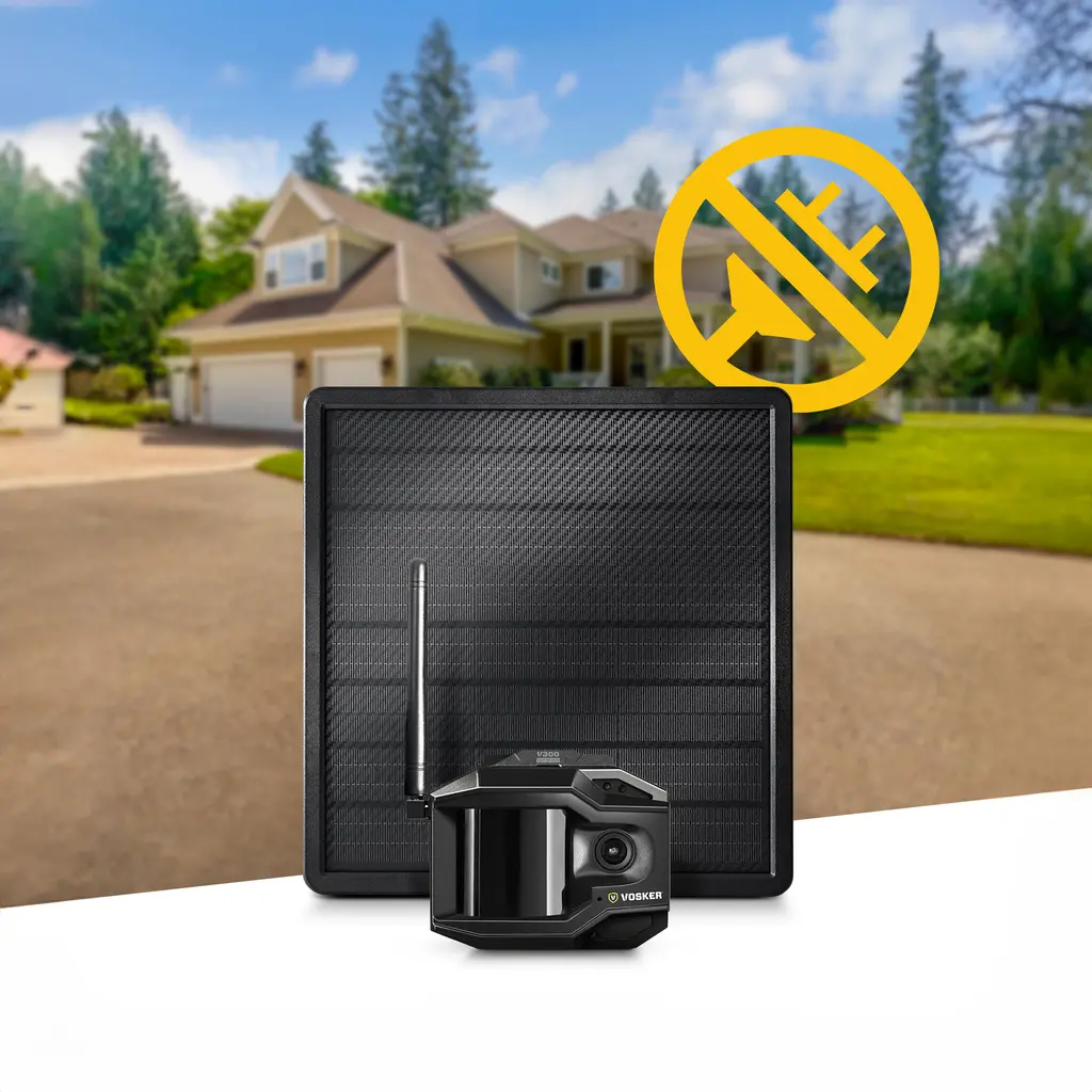VOSKER V300 Ultimate Überwachungskamera mit Solar Power Bank für Überwachung ohne Stromanschluss