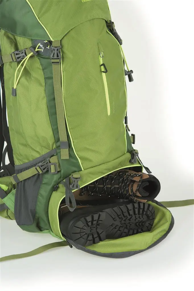 Rucksack Outdoor Pro 65 + Pro 15 grün