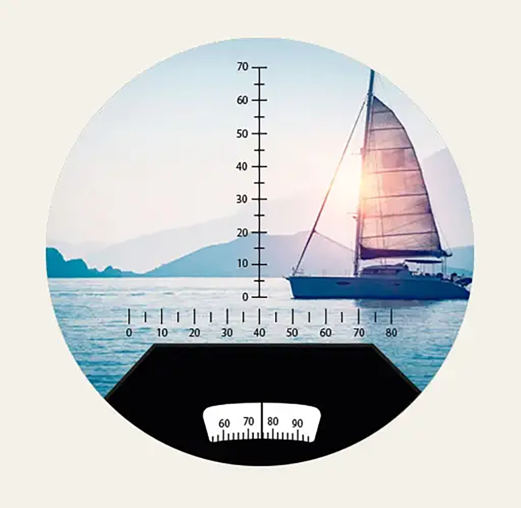 Ideales Marine-Fernglas und Strichabsehen