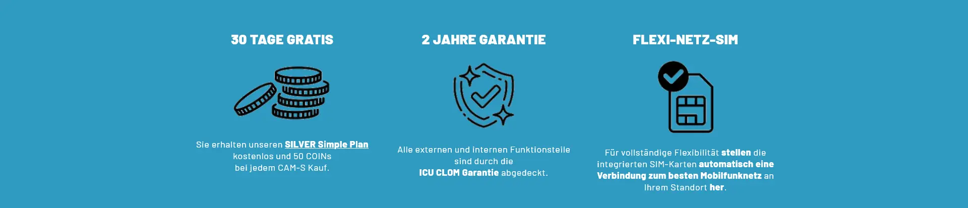 ICU CLOM Cam-S Funk Wildkamera LTE | 30 Tage Gratis & Flexi-Netz-SIM